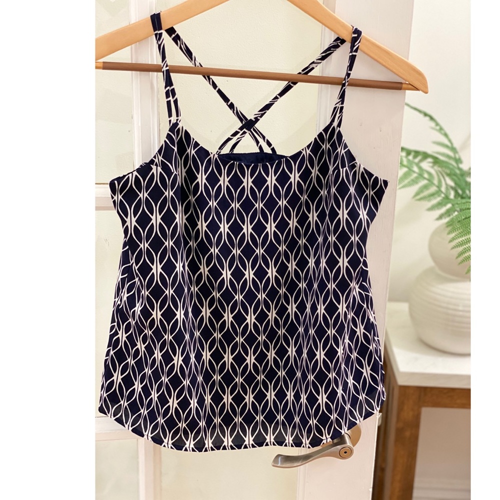 Banana Republic cross back blouse